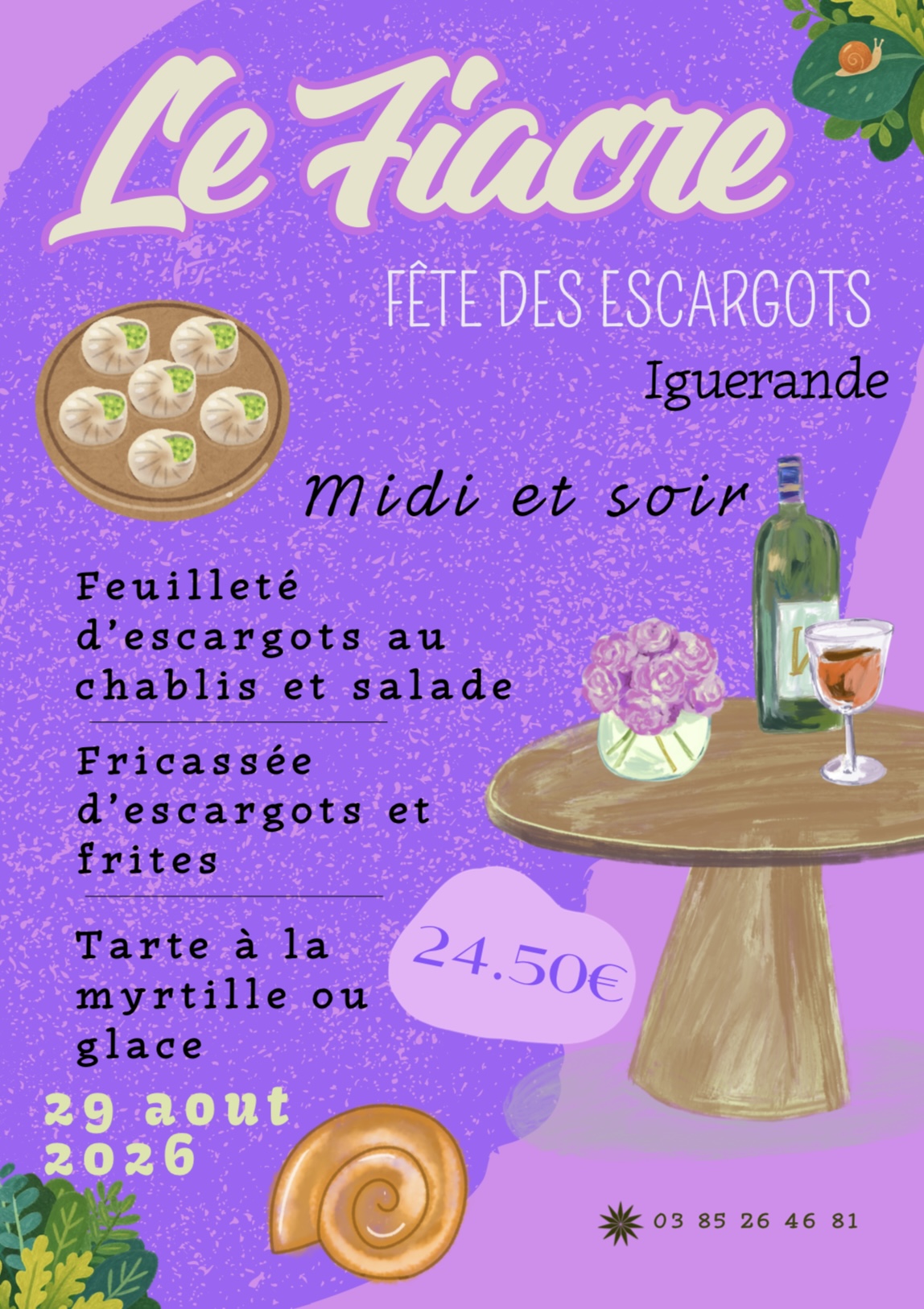 Restaurant Le Fiacre à Iguerande (71)